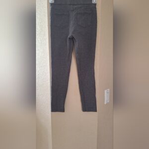 Grey knit Ponte pull on girls pants size 8